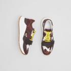 Burberry Burberry Cow Print Nylon Sneakers, Size: 35, Brown