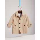 Burberry Burberry Detachable Hood Mercerised Cotton Trench Coat, Size: 18m, Yellow