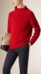 Burberry Prorsum Funnel Neck Wool Jumper
