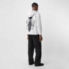Burberry Burberry Reversible Swan Print Nylon Hooded Jacket, Size: M, Grey
