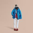 Burberry Burberry Hooded Packaway Technical Jacket, Size: 12y, Blue