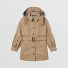 Burberry Burberry Childrens Detachable Hood Cotton Twill Trench Coat, Size: 6y