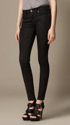 Burberry Skinny Fit Low-rise Deep Black Jeans
