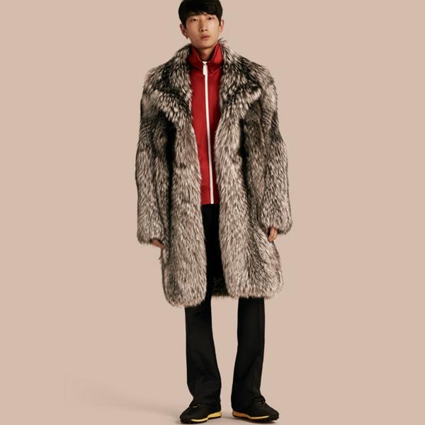 Burberry Fox Fur Coat