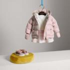 Burberry Burberry Hooded Down-filled Puffer Jacket With Mittens, Size: 12m, Pink