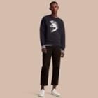 Burberry Burberry Unisex Pallas Helmet Motif Sweatshirt, Blue