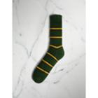 Burberry Burberry Striped Knitted Cotton Socks, Size: L, Green