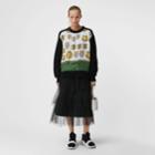 Burberry Burberry Tiered Tulle A-line Skirt, Size: 00, Black