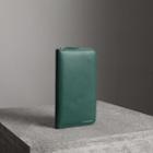 Burberry Burberry Grainy Leather Ziparound Wallet, Green