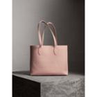 Burberry Burberry Medium Embossed Leather Tote, Pink