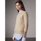 Burberry Burberry Cable-knit Yoke Cashmere Sweater, Beige