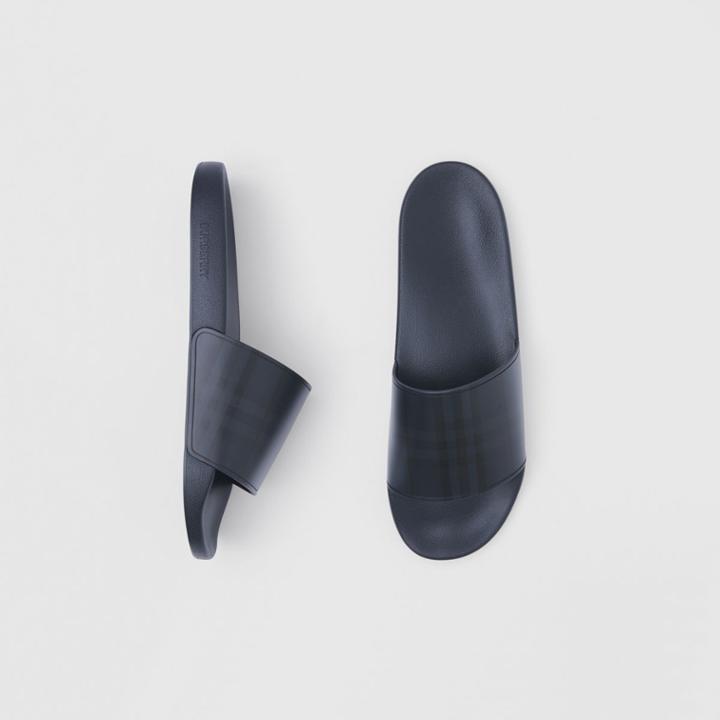 Burberry Burberry London Check Slides, Size: 43