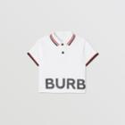 Burberry Burberry Childrens Logo Print Cotton Piqu Polo Shirt, Size: 18m