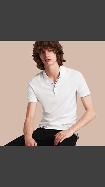 Burberry Regimental Cotton Polo Shirt