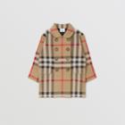Burberry Burberry Childrens Check Wool Blend Jacquard Coat, Size: 10y