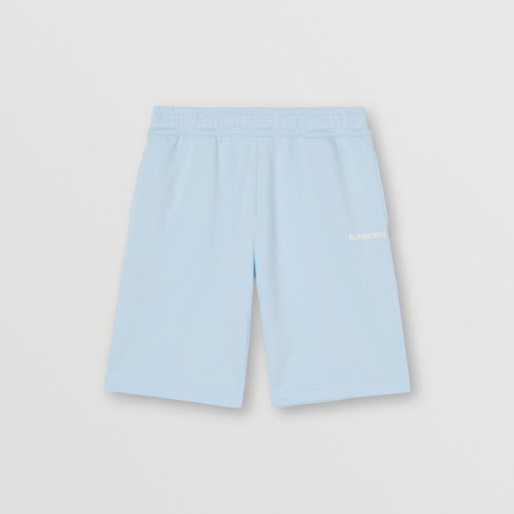 Burberry Burberry Logo Print Cotton Drawcord Shorts, Size: Xs