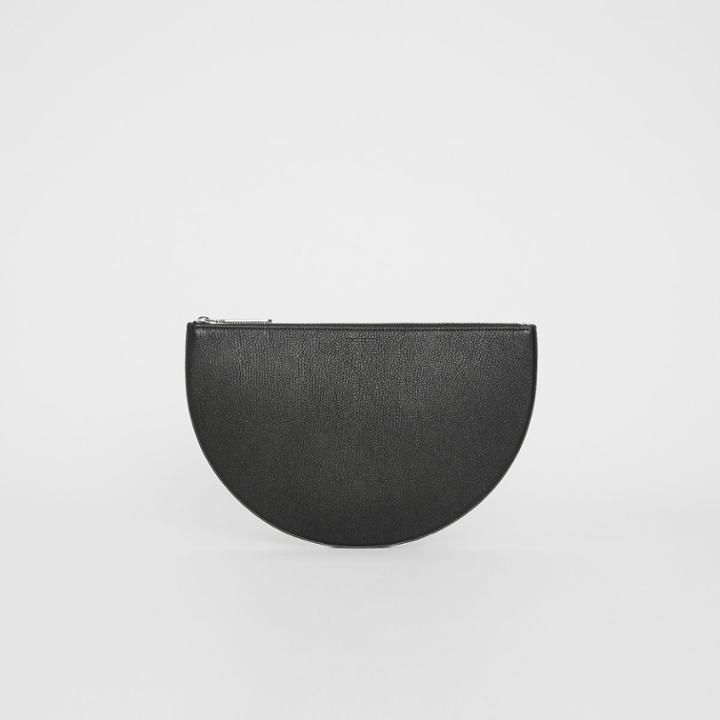 Burberry Burberry The Leather D Clutch, Black