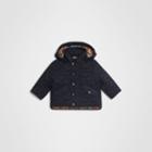 Burberry Burberry Childrens Diamond Quilted Hooded Jacket, Size: 6m, Blue
