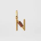 Burberry Burberry Leather-wrapped 'n' Alphabet Charm, Brown