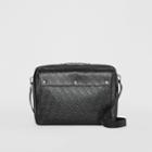 Burberry Burberry Triple Stud Monogram Leather Briefcase, Black