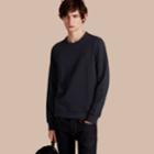 Burberry Burberry Cotton Blend Jersey Sweatshirt, Size: M, Blue