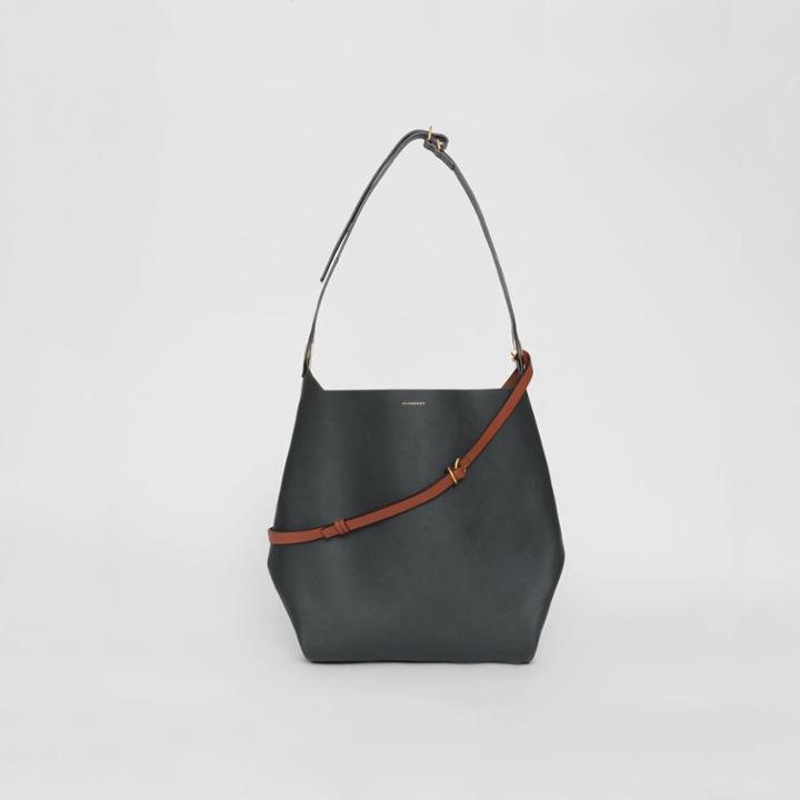 Burberry Burberry The Leather Grommet Detail Bag, Green