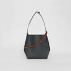 Burberry Burberry The Leather Grommet Detail Bag, Green