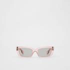 Burberry Burberry Bio-acetate Rectangular Frame Sunglasses, Pink