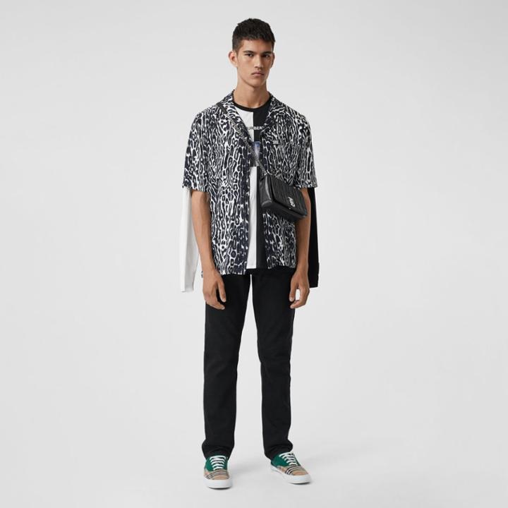Burberry Burberry Straight Fit Japanese Denim Jeans, Size: 30r, Black