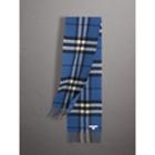 Burberry Burberry Childrens The Mini Classic Check Cashmere Scarf, Size: Os, Blue