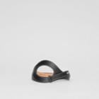 Burberry Burberry Cut-out Detail Topstitched Leather Belt