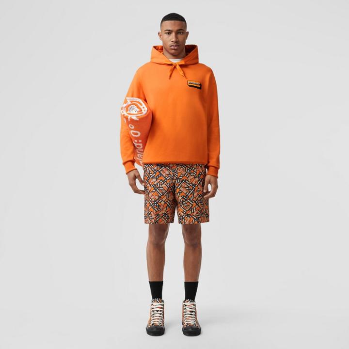Burberry Burberry Logo Appliqu Cotton Hoodie