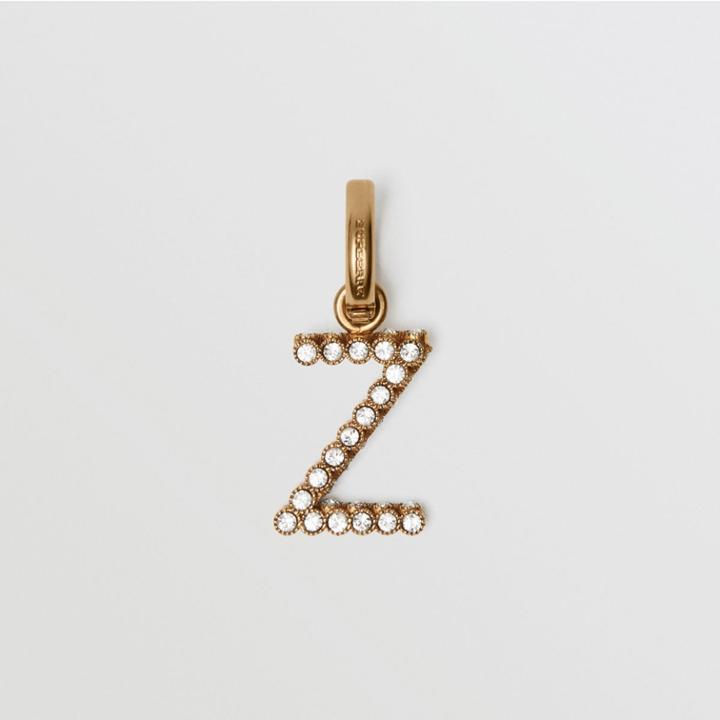 Burberry Burberry Crystal 'z' Alphabet Charm, Yellow