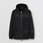Burberry Burberry Horseferry Print Shape-memory Taffeta Hooded Jacket, Black