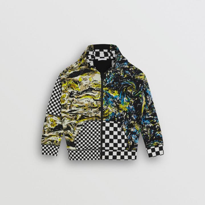 Burberry Burberry Childrens Graphic Print Cotton Hooded Top, Size: 10y, Multicolour
