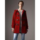 Burberry Burberry The Mersey Duffle Coat, Size: 12, Red