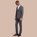Burberry Burberry Slim Fit Cotton Blend Travel Tailoring Suit, Size: 44r, Grey