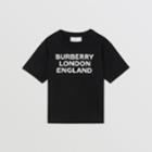 Burberry Burberry Childrens Logo Print Cotton T-shirt, Size: 18m, Black
