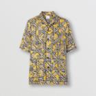 Burberry Burberry Logo And Vintage Check Print Silk Twill Shirt, Size: M