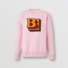 Burberry Burberry Letter Graphic Wool Blend Jacquard Sweater, Size: M