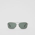 Burberry Burberry Top Bar Detail Square Frame Sunglasses, Grey