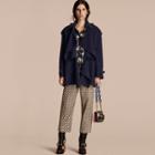 Burberry Cashmere Wool Deconstructed Cropped Trench Coat