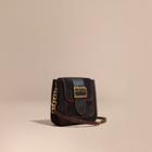 Burberry The Medium Buckle Bag - Square In English Suede And Leather