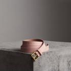 Burberry Burberry Embossed Leather Belt, Size: 65, Pink