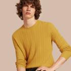 Burberry Burberry Aran Knit Cashmere Sweater, Size: L, Yellow