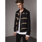 Burberry Burberry Wool Blend Duffle Jacket, Size: 36, Black
