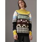 Burberry Burberry Fair Isle Multi-knit Cashmere Wool Sweater