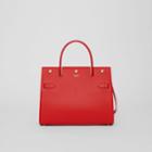 Burberry Burberry Small Leather Title Bag, Red