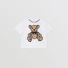 Burberry Burberry Childrens Thomas Bear Appliqu Cotton T-shirt, Size: 2y, White