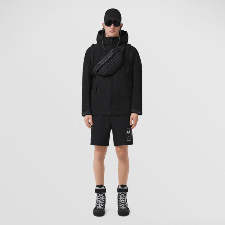 Burberry Burberry Logo Appliqu Lightweight Hooded Jacket